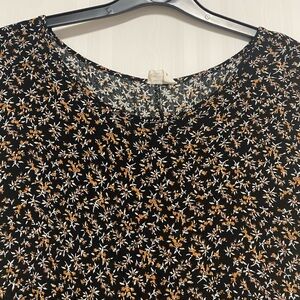 Fall floral min babydoll dress